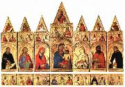Simone Martini Madonna with the Holy Ones, oil painting reproduction